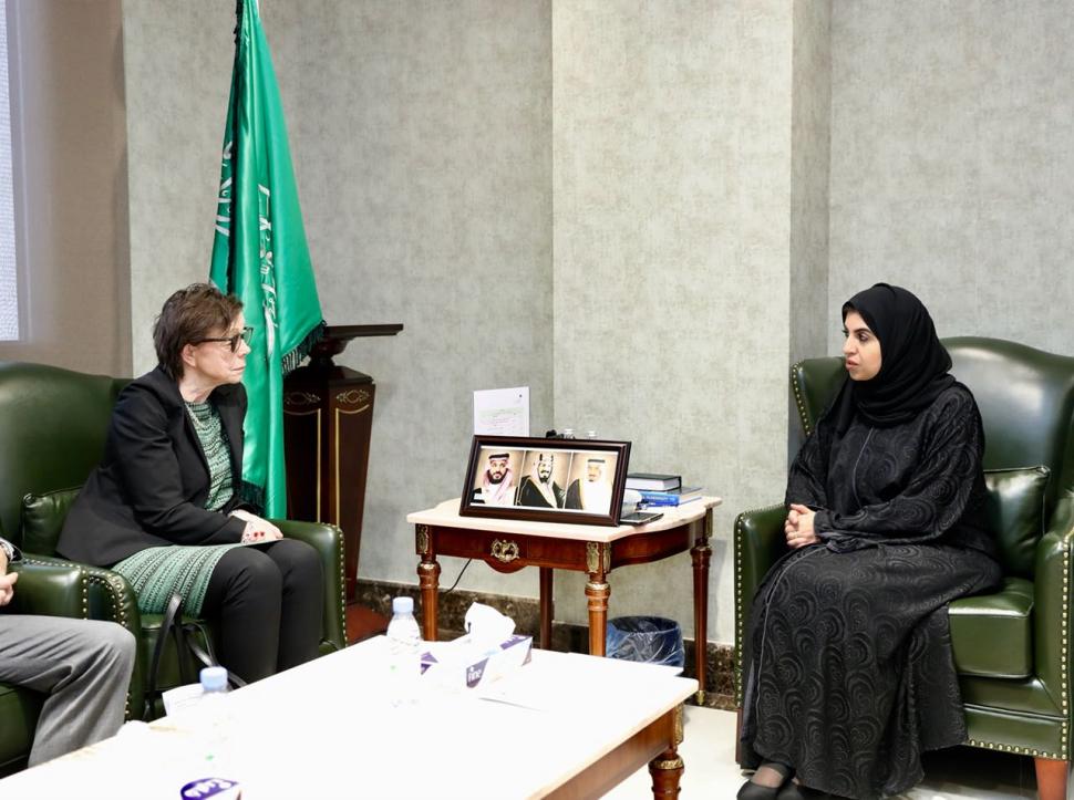 د. تماضر الرماح تبحث مع وزيرة الدولة للشؤون الخارجية في السويد سبل تعزيز التعاون د. تماضر الرماح تبحث مع وزيرة الدولة للشؤون الخارجية في السويد سبل تعزيز التعاون