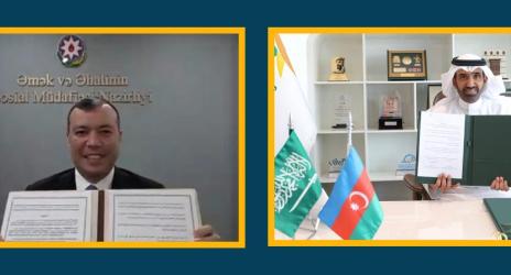 المهندس الراجحي يوقع مذكرة تفاهم في مجال العمل مع نظيره الأذربيجاني