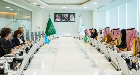 التقى معالي وزير الموارد البشرية والتنمية الاجتماعية رئيس مجلس إدارة شؤون الأسرة المهندس أحمد بن سليمان الراجحي بالمديرة التنفيذية لهيئة الأمم المتحدة للمرأة السيدة سيما بحوث