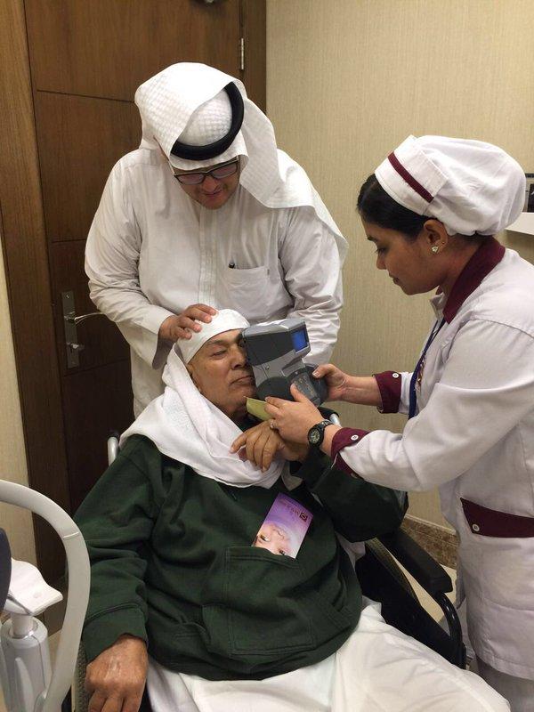 آباؤنا بدار الرعاية بـ #الطائف يجرون فحوصات طبية بالتعاون مع  مجموعة مستشفيات مغربي للعيون.