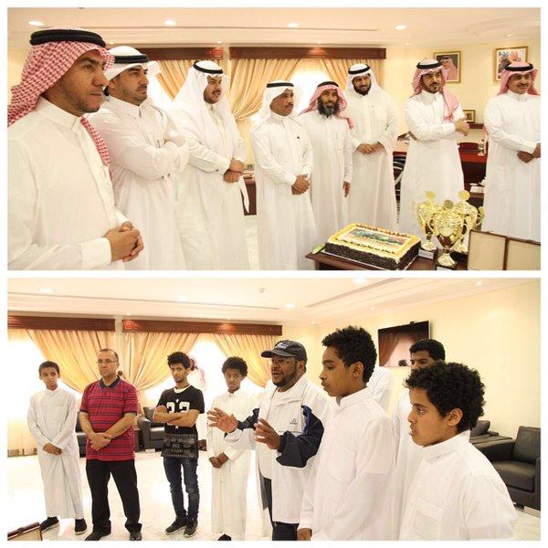 مدير عام فرع الوزارة بـ #القصيم يستقبل أبناء دار التربية بمناسبة حصولهم على المراكز الأولى في كرة الطاولة بالرس.