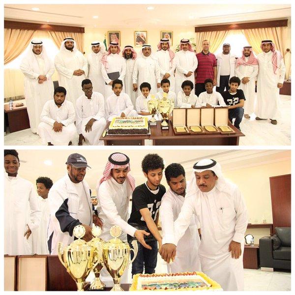 مدير عام فرع الوزارة بـ #القصيم يستقبل أبناء دار التربية بمناسبة حصولهم على المراكز الأولى في كرة الطاولة بالرس.