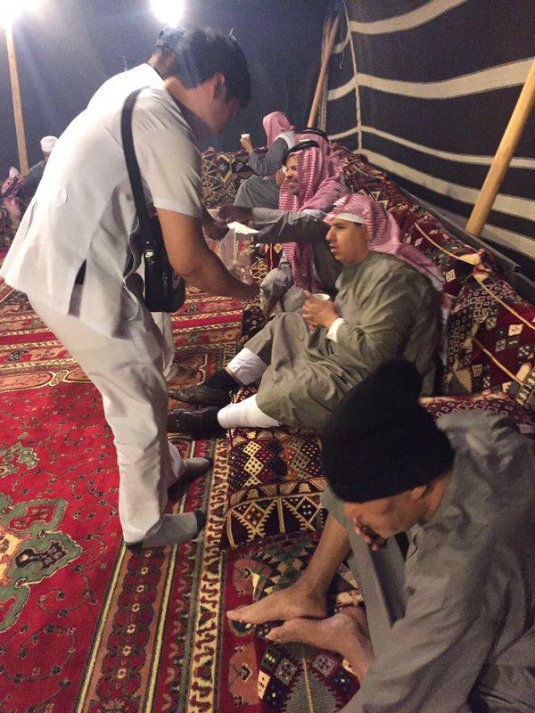 رحلة برية لأبناء مركز التأهيل الشامل بحائل برفقة مشرفي النشاط.