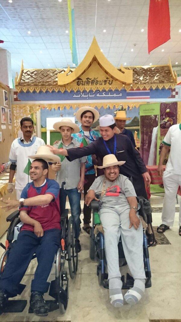 مشاركة أبناؤنا بالتأهيل الشامل في المدينة المنورة بمهرجان الثقافات والشعوب بالجامعة الاسلامية.